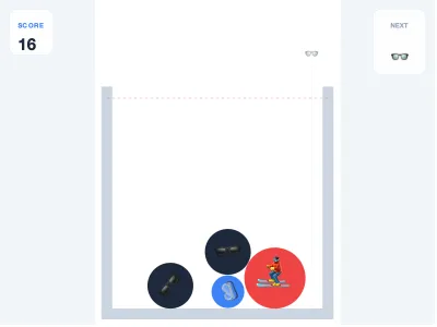 メガネ落としゲーム