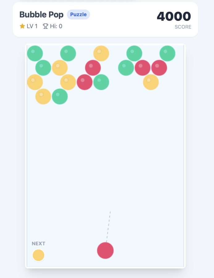 バブルポップ・パズルのプレイ画面